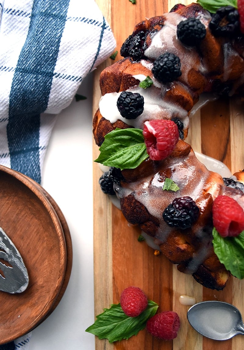 An incredibly simple monkey bread recipe made with only a few ingredients.