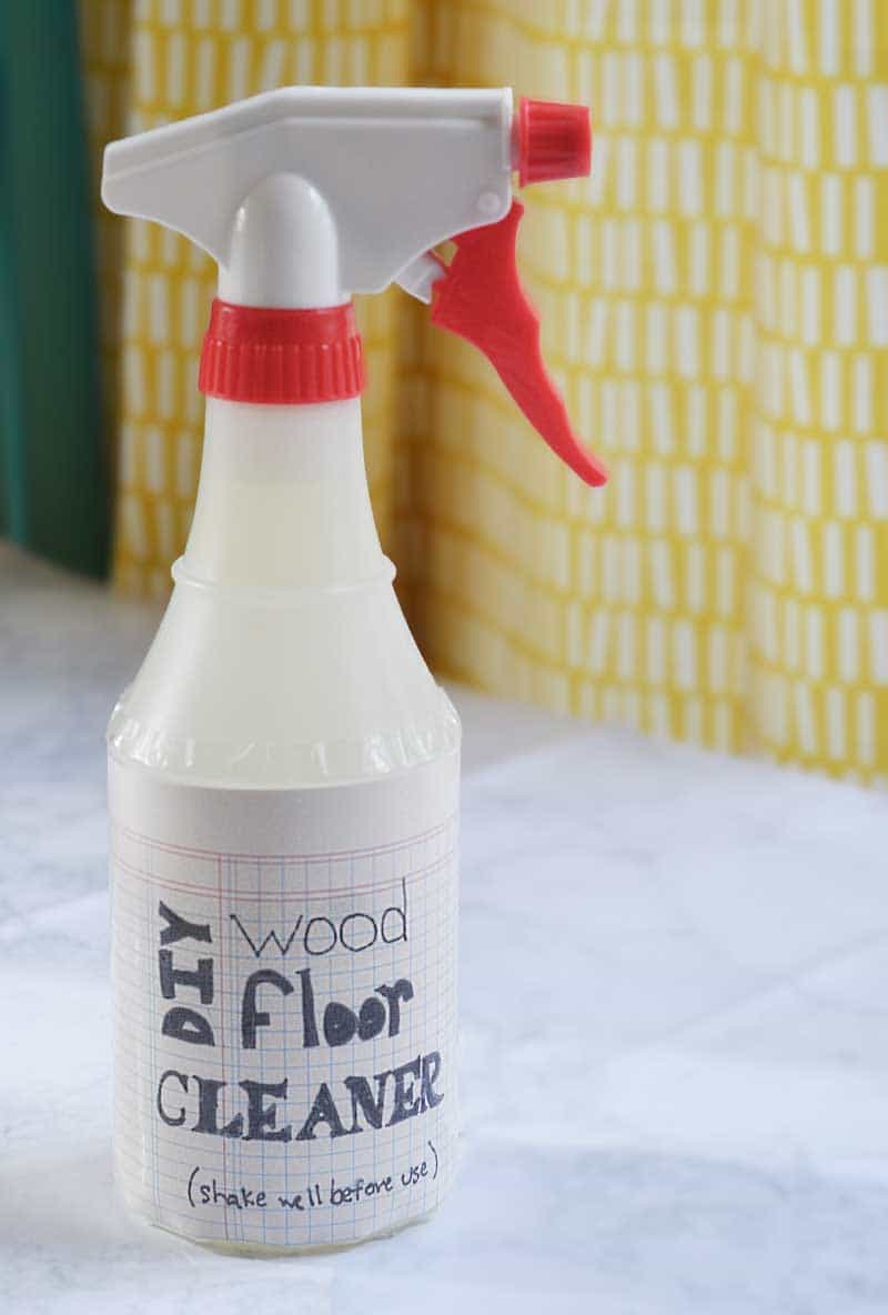 Homemade cleaner for shop hardwood floors