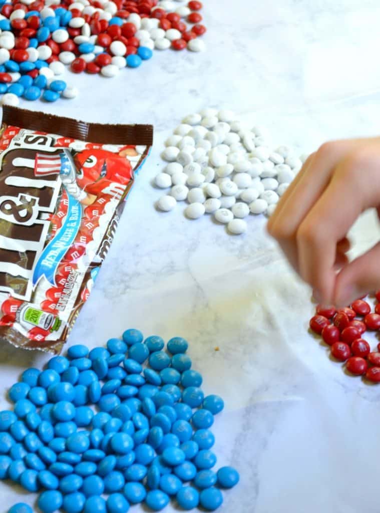 make your own m & m ice cream, the easy way.