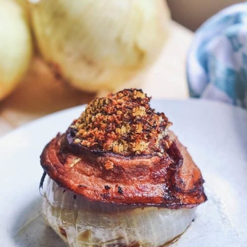 Bacon Onion Bomb Vidalia onion recipe from NellieBellie