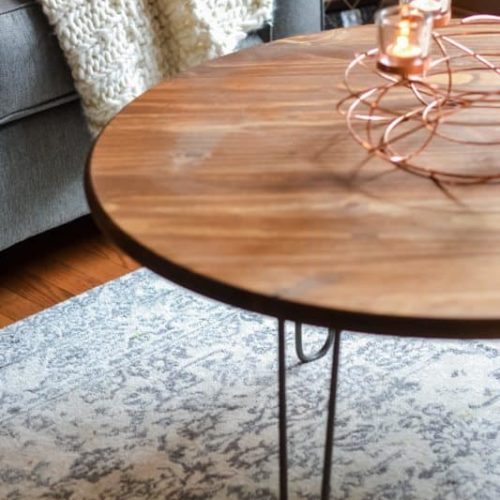 DIY coffee table - finished