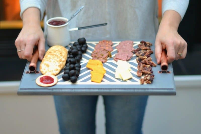 DIY Copper handled serving tray