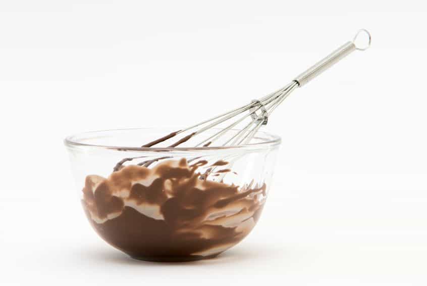 3583279 - whisk with bowl and chocolate dessert