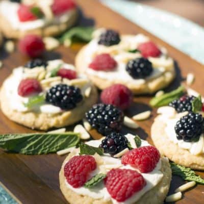 sugar cookie fruit pizzas