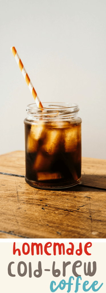 easy homemade cold-brew iced coffee recipe. A delicious summer beverage!