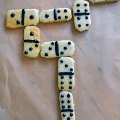 Cookie dominos are a great way to get kids interested in the kitchen AND math.