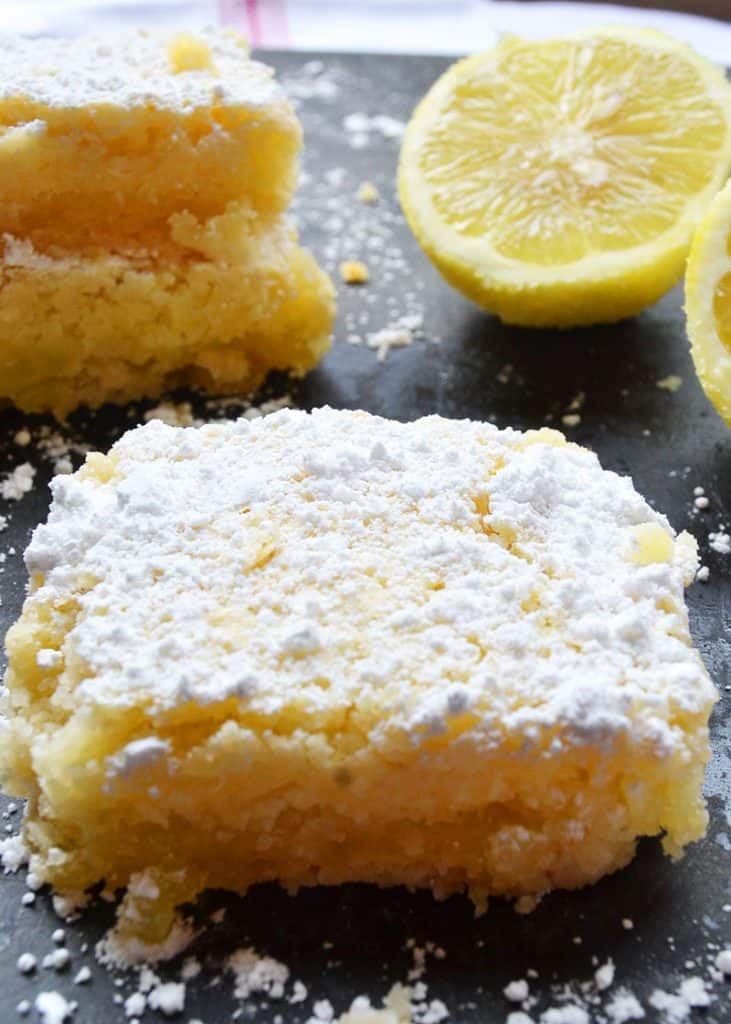 easy homemade lemon bar recipe just like Grandma's!