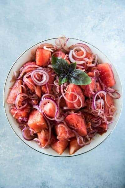watermelon onion salad