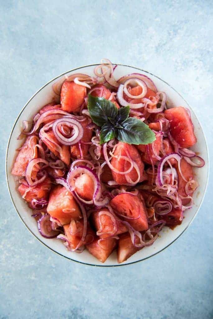 watermelon onion salad