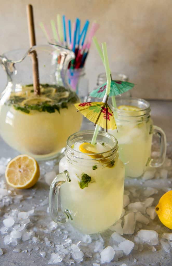 Mintinfused Lemonade, an easy refreshing summer drink