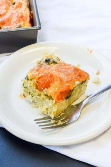 Vegetable Egg Bake recipe || NellieBellie's Kitchen