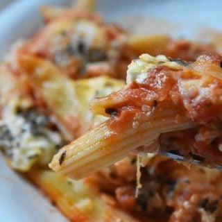 Baked ziti or penne is an easy fix and forget meal the whole family will love! A great recipe to have for any occasion.