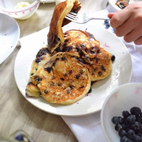 BLueberry Yogurt Pancakes