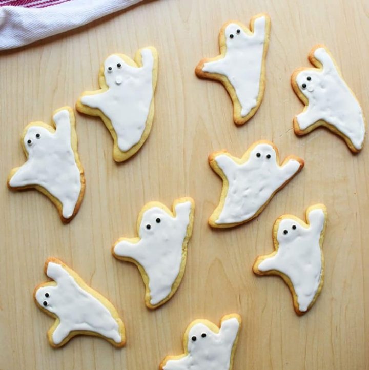 easy ghost cookies NellieBellie's kitchen