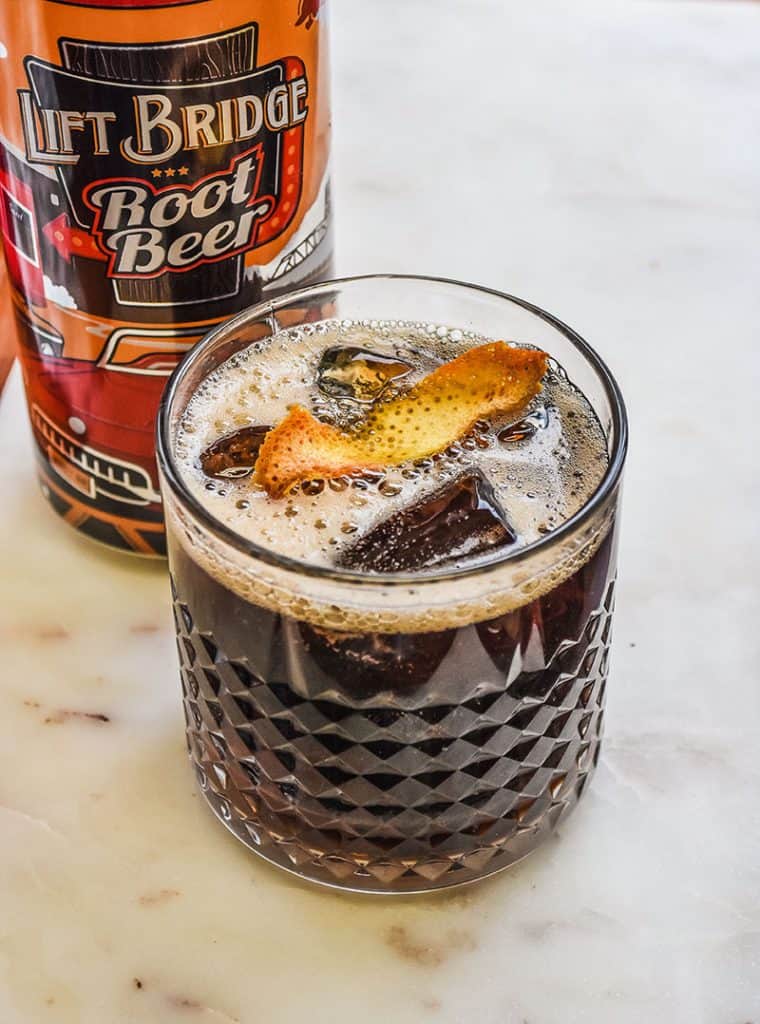 Easy root beer cocktail. Full of root beer flavor with a touch of alcohol. Perfect cocktail for parties, football, and gatherings. 