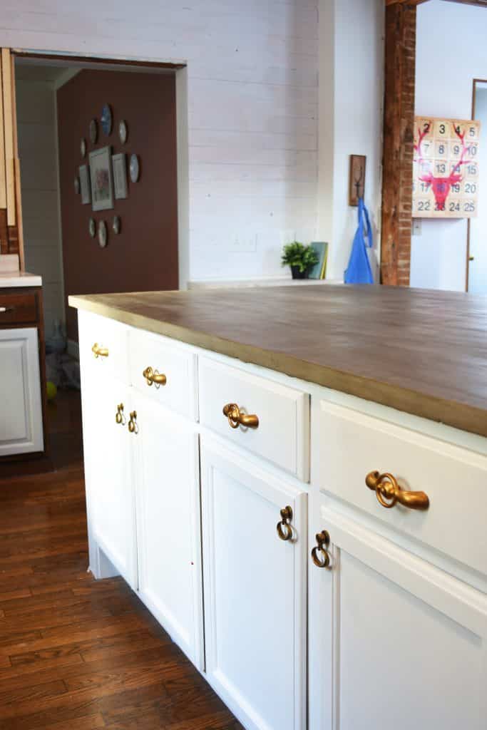 My Do It Yourself Kitchen Island With Concrete Countertops