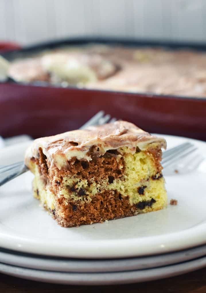 chocolate chip marble cake