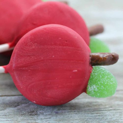 apple dipped Oreo cookies