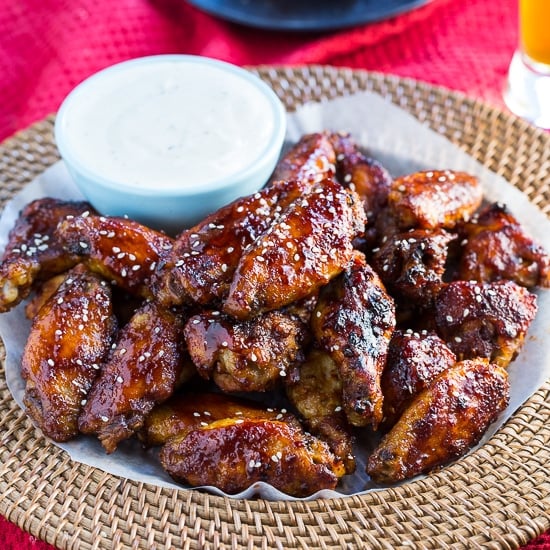 sweet and spicy chicken wings