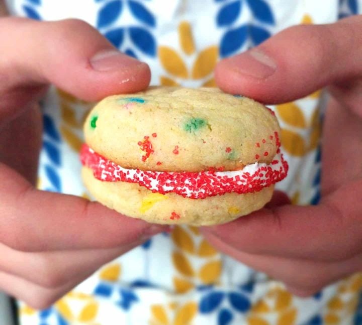 cake mix sandwich cookies