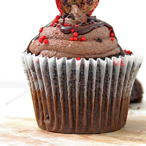 chocolate cherry cupcakes