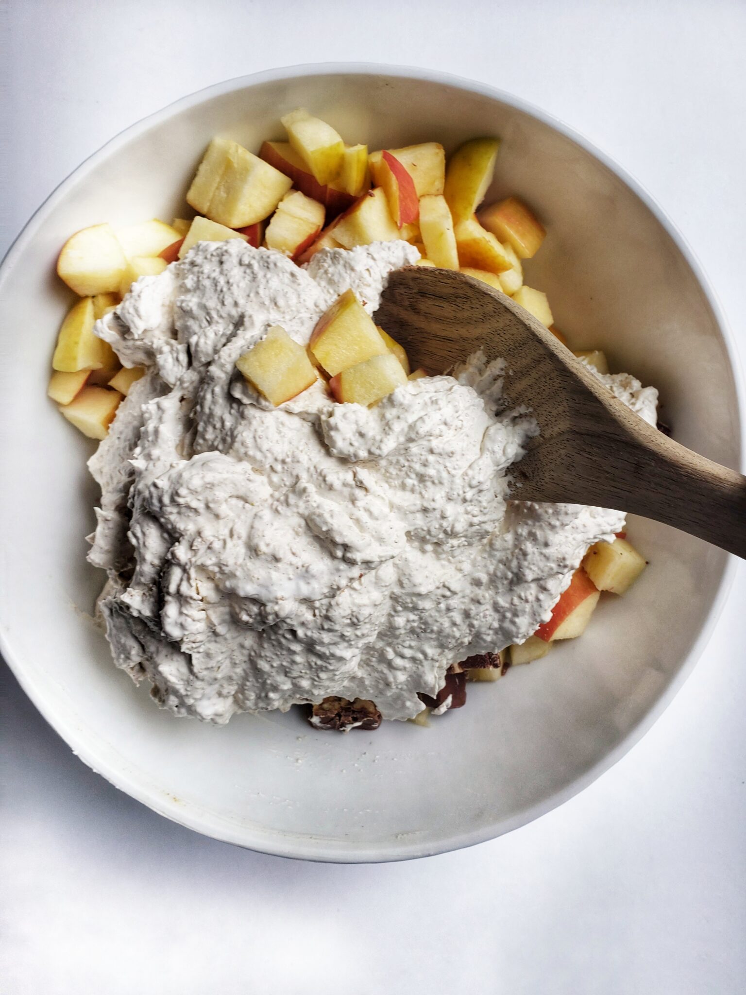 Apple Snickers Salad with Cream Cheese