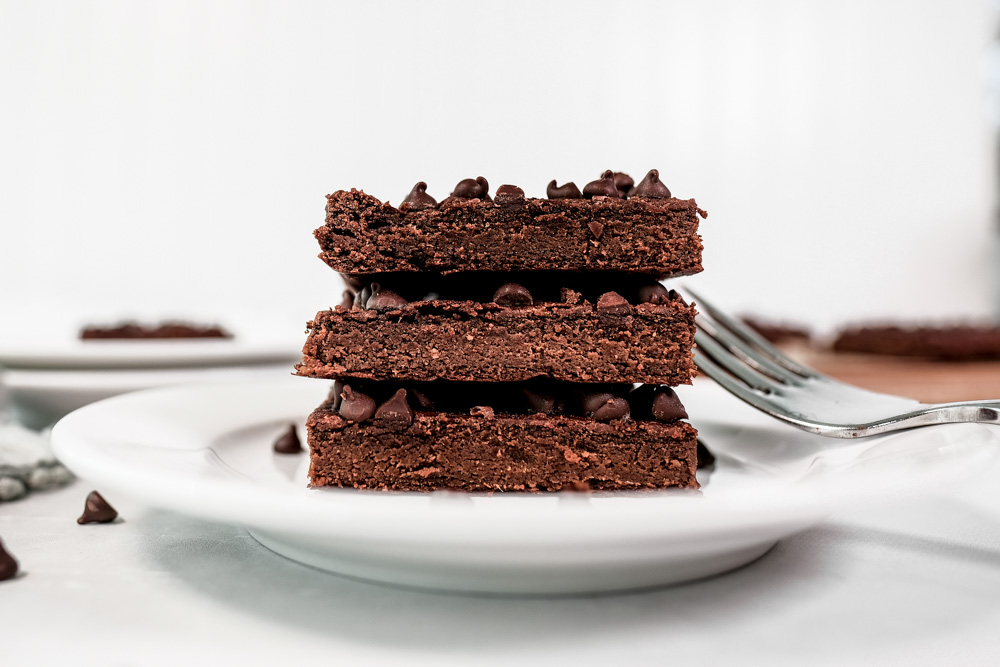 Chocolate Pumpkin Brownies vegan flourless prepped in 10 min