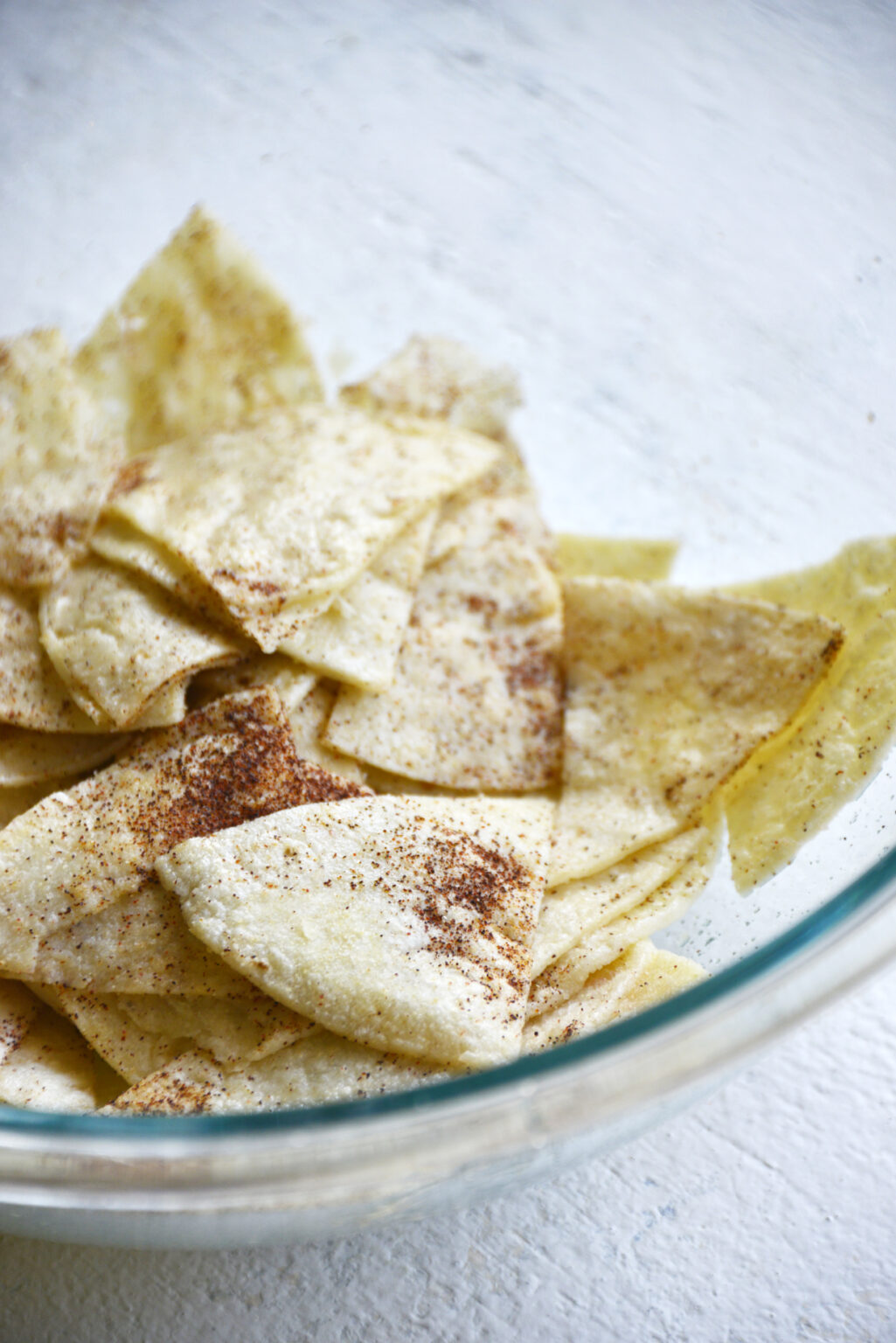 homemade Baked Tortilla Chips are easy & healthy. Glutenfree and Vegan!
