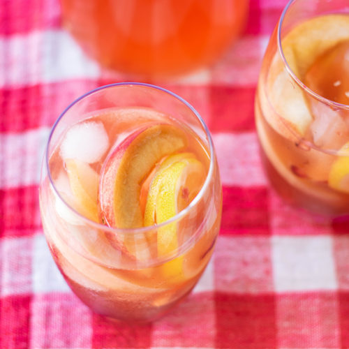 Peach Ginger Bourbon Fizz