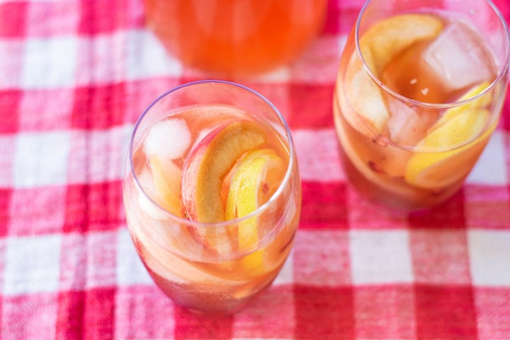 Peach Ginger Bourbon Fizz