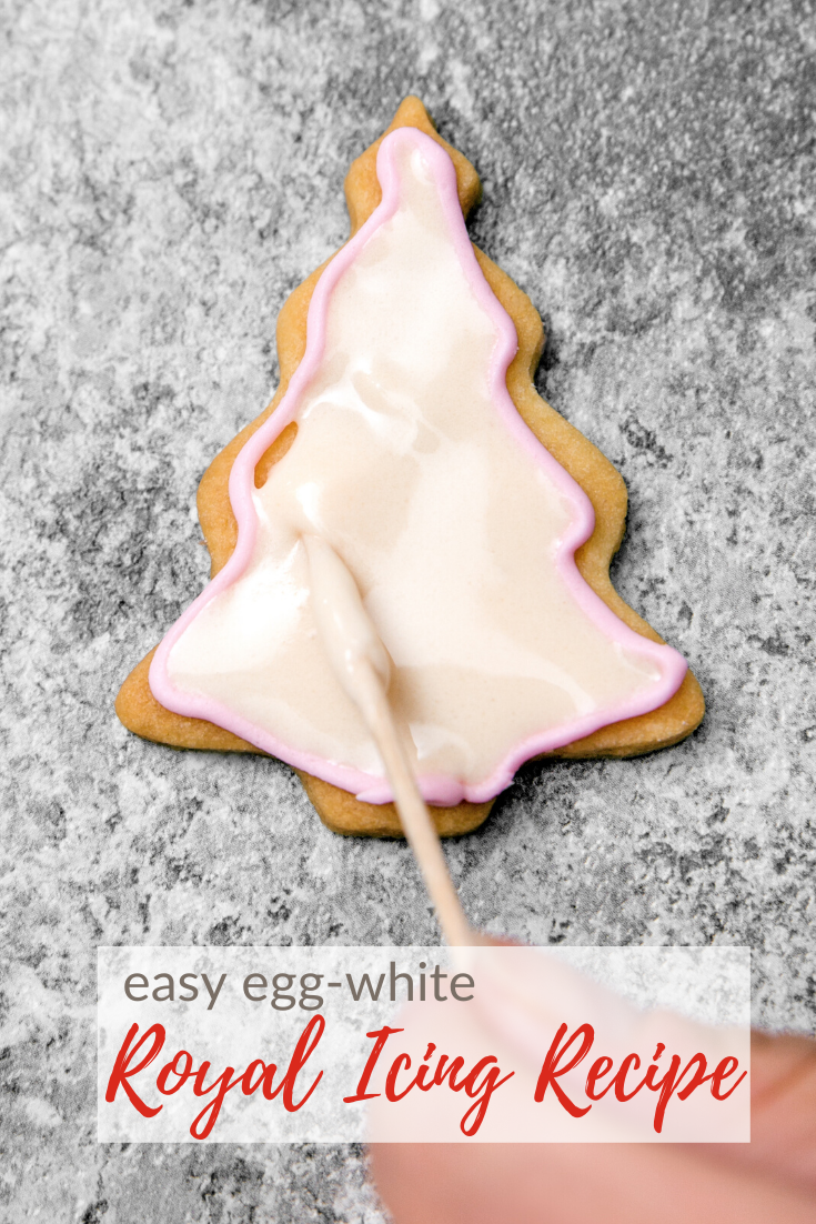 easy royal icing with egg-white instead of meringue powder