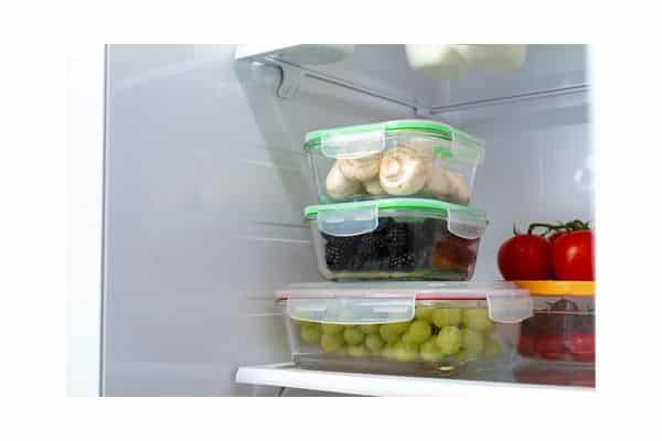 food being stored in the fridge