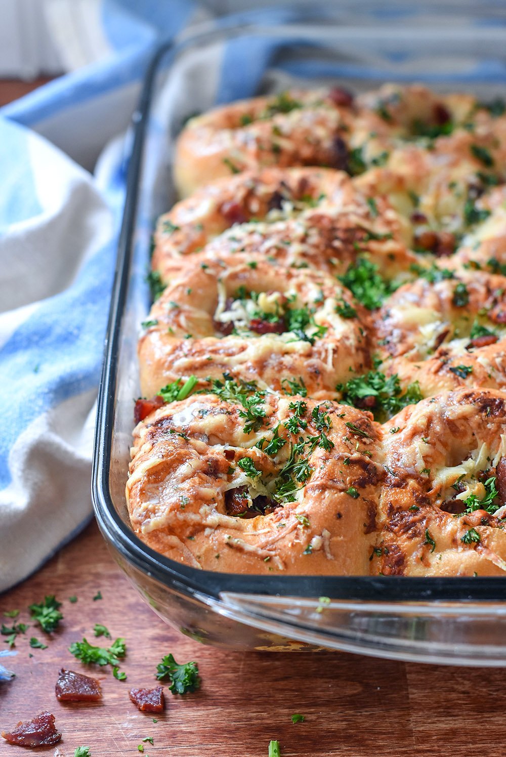 Cheese & Bacon Soft Dinner Rolls-image