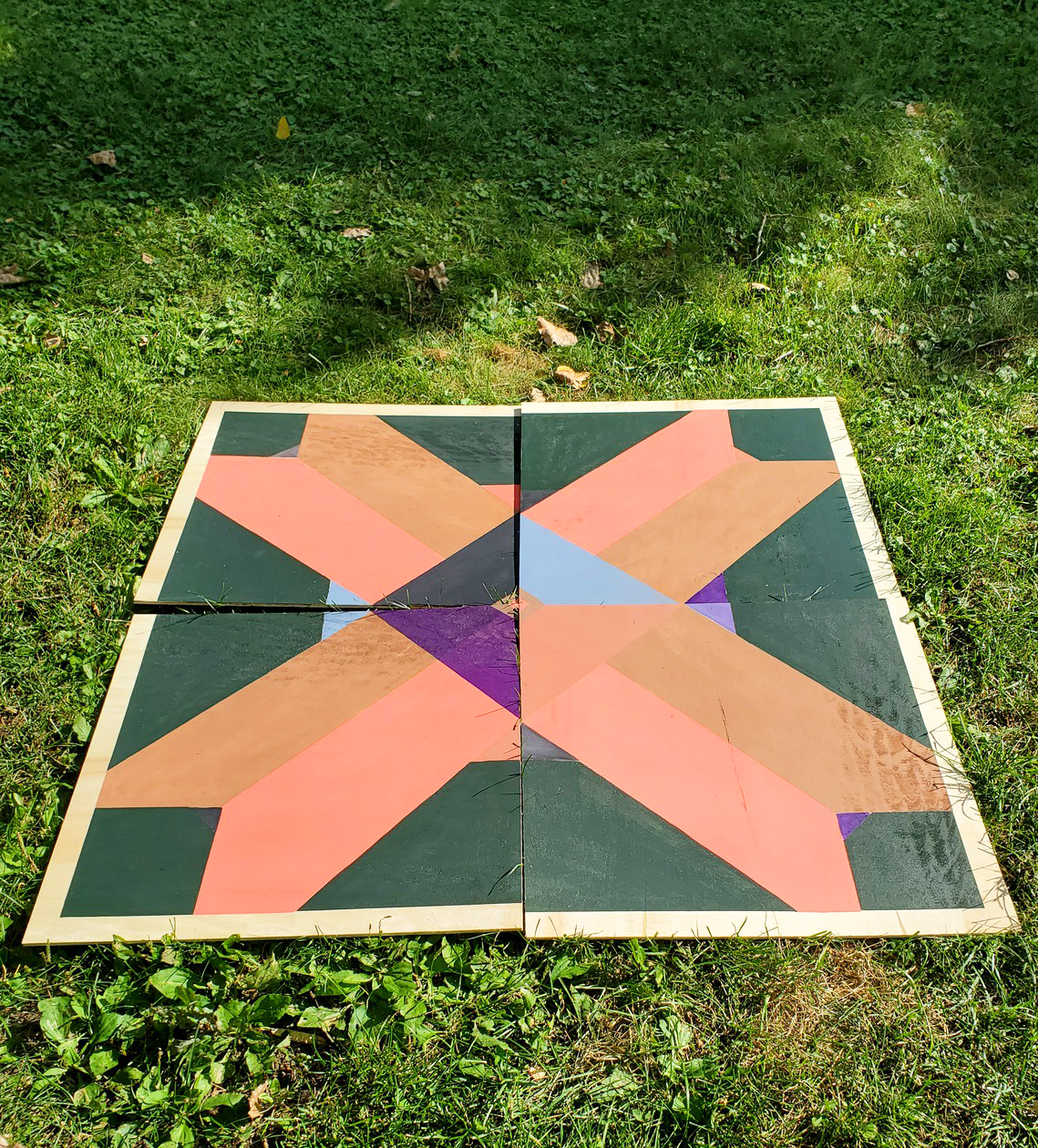 DIY Barn Quilt ANYONE can make! Printable Template & Instructions