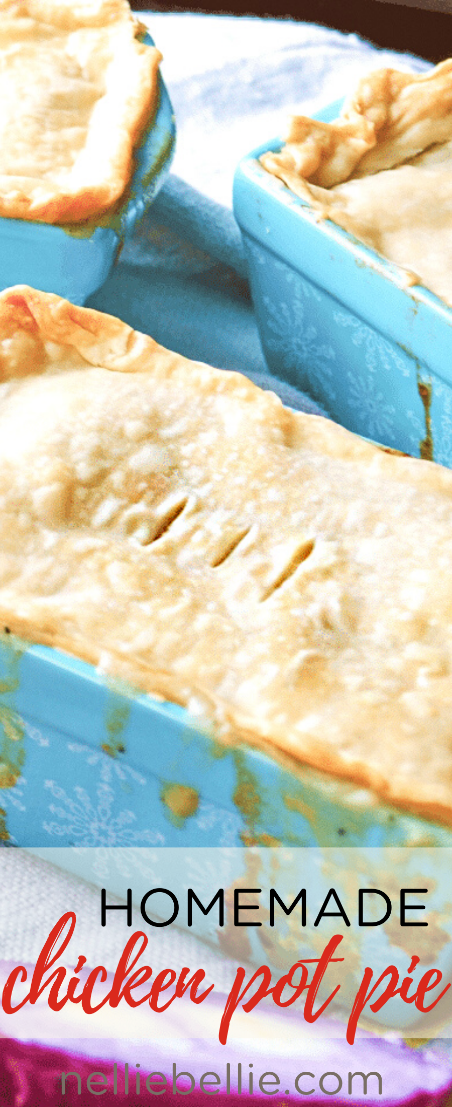 Creamy filling stuffed with veggies and chicken inside a buttery crust. Homemade Chicken Pot Pie is hearty, warming, and the ultimate in comfort food.