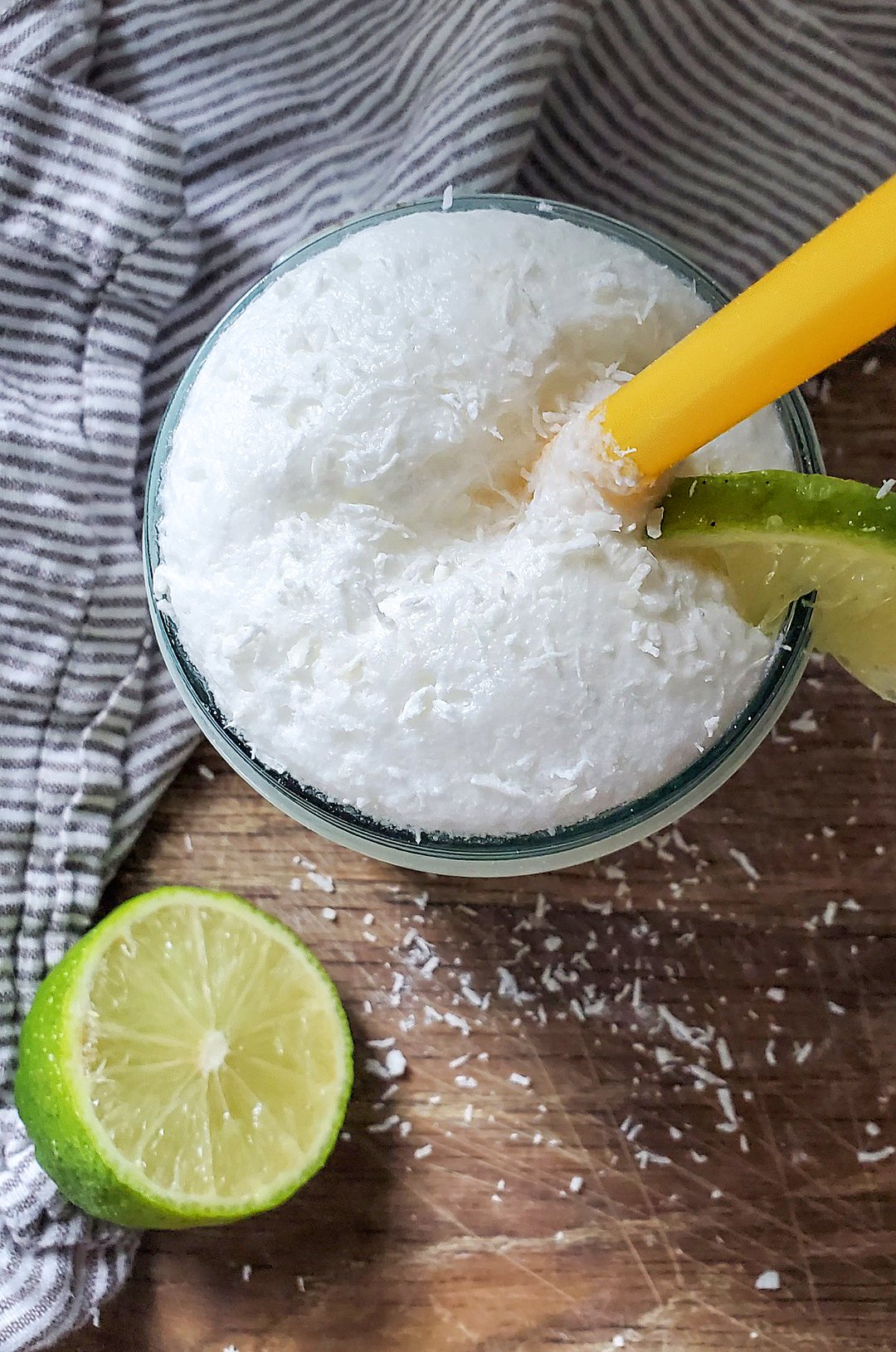 easy coconut lime french soda without dairy