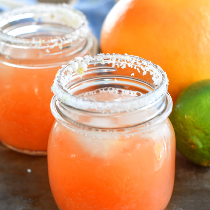 Fresh Grapefruit Margaritas LOW CALORIE