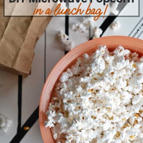 make microwave popcorn in a paper bag