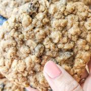 a big oatmeal raisin cookie. Chewy and crispy