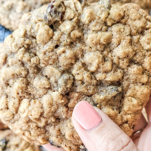 a big oatmeal raisin cookie. Chewy and crispy