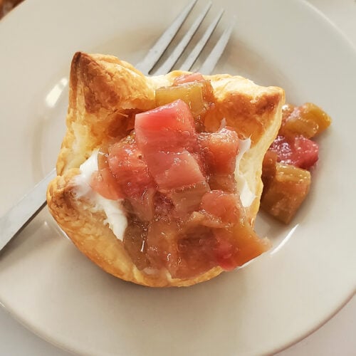 rhubarb tartlets