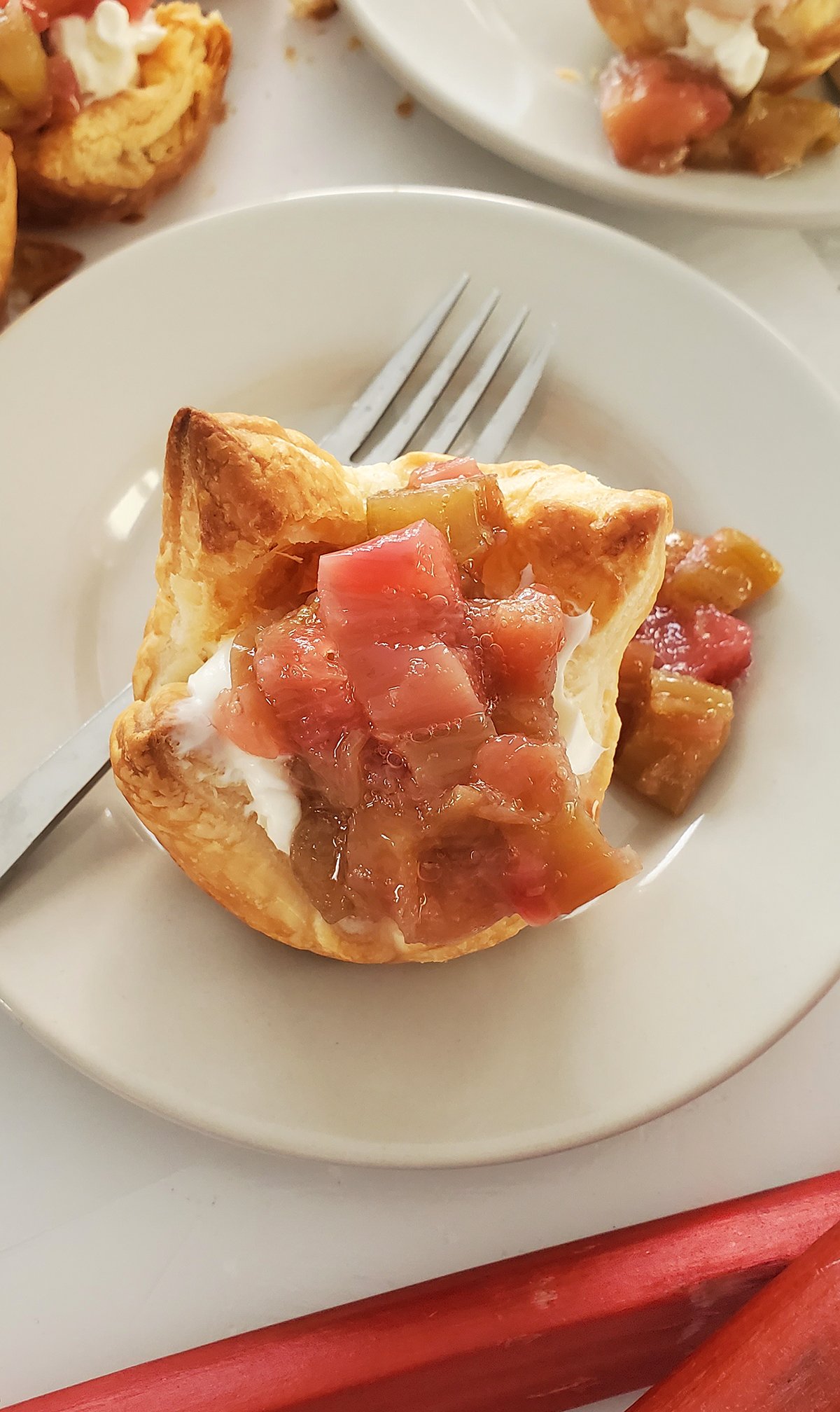 rhubarb tartlets