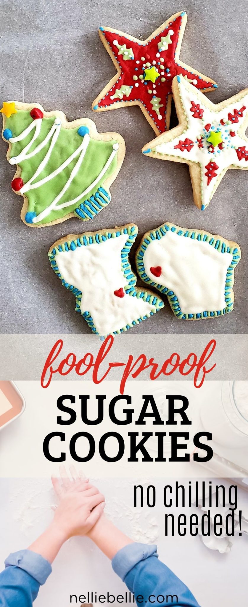 Great for decorated Christmas cookies! Easy cut-out sugar cookies recipe. Best to use with my easy royal icing. Great recipe to use with a gluten-free flour! #cookies #sugar #easy #cut-out