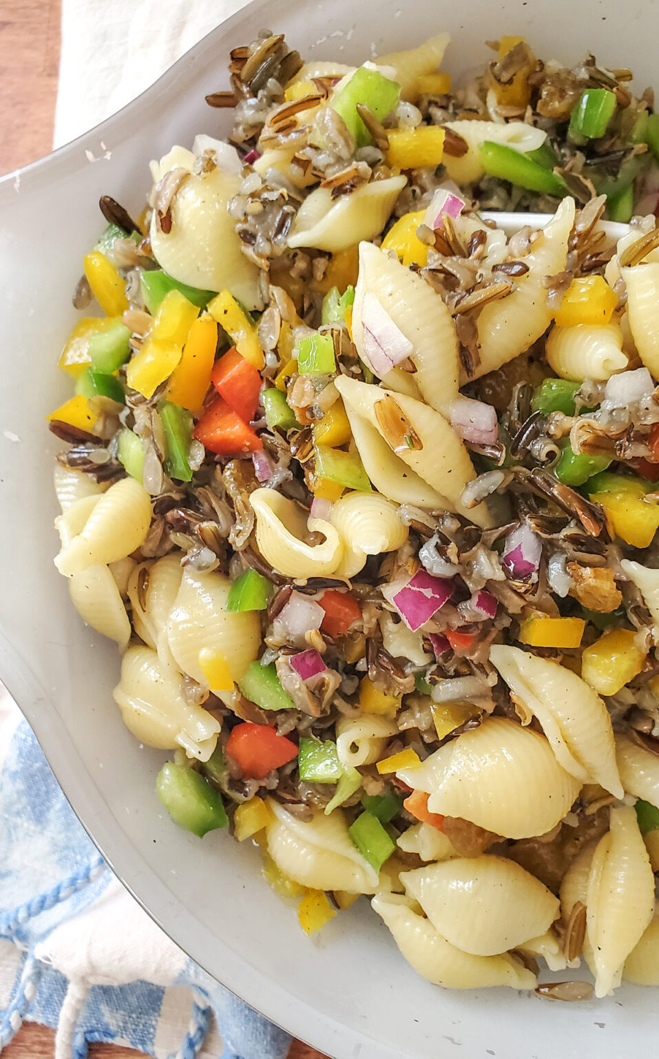 Wild Rice Pasta Salad // a picnic favorite! // dairyfree